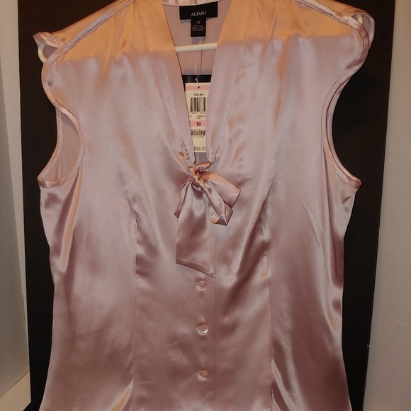 Alfani Tops - Alfani - 100% silk sleeveless blouse NWT